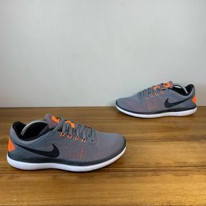 nike orange and grey shoes